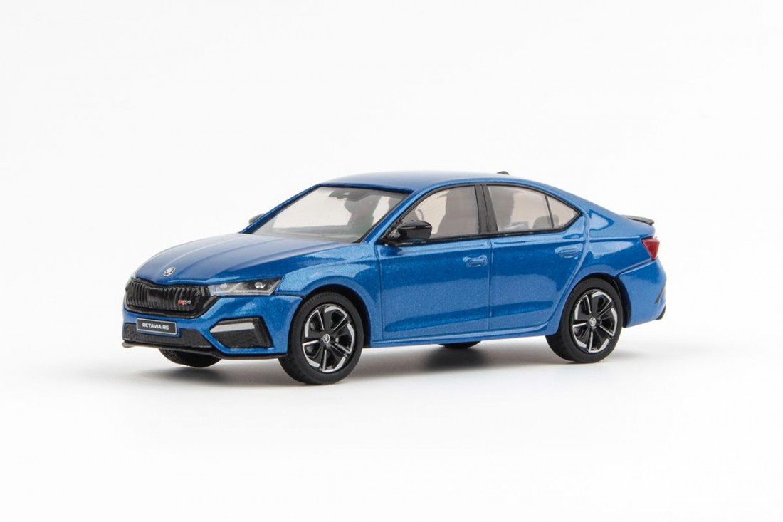 Abrex Škoda Octavia IV RS (2020) Modrá Race Metalíza 1:43