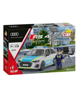 Cobi 24672 Audi RS4 Polizei, 1:35, 153 kostek