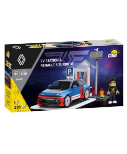 Cobi 24682 EV STATION & Renault 5 TURBO 3E, 1:35, 238 kostek