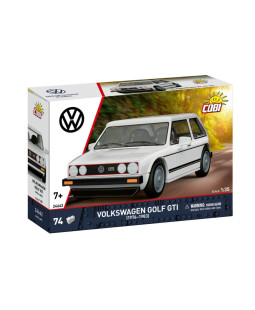 COBI-24662 Volkswagen Golf GTI bílý, 1:35, 74 kostek