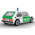Cobi 24642 Volkswagen Golf (1974) Polizei, 1:35, 77 k