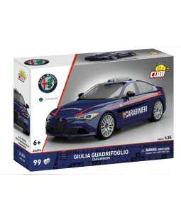 Cobi 24654 Alfa Romeo Giulia Quadrifoglio Carabinieri, 1:35, 99 kostek