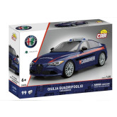 Cobi 24654 Alfa Romeo Giulia Quadrifoglio Carabinieri, 1:35, 99 kostek