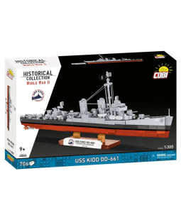 Cobi 4866 USS KIDD DD-661, 1:300, 706 kostek