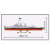 Cobi 4866 USS KIDD DD-661, 1:300, 706 kostek