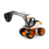 Lena Giga Trucks kolový bagr, oranžovo-béžový, okrasný kartón