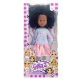 Alltoys panenka Bambolina, tmavé pleti, 35 cm