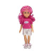 Alltoys panenka Bambolina, růžové vlasy, 35 cm