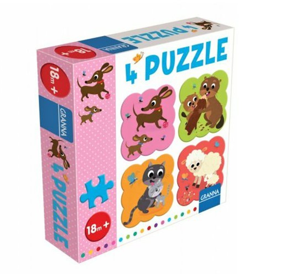Granna Puzzle set 4v1 - Jezevčík