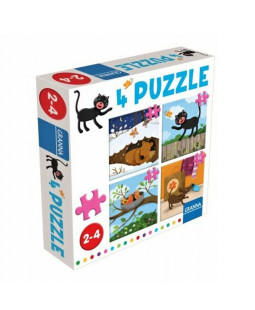 Granna Puzzle set 4v1 - Kočka