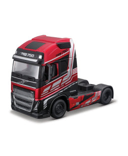 Bburago kamion Volvo FH16 Globetrotter 750 XXL, červená, 1:43