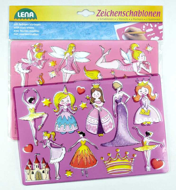 Kreslící šablony princezny, baletky