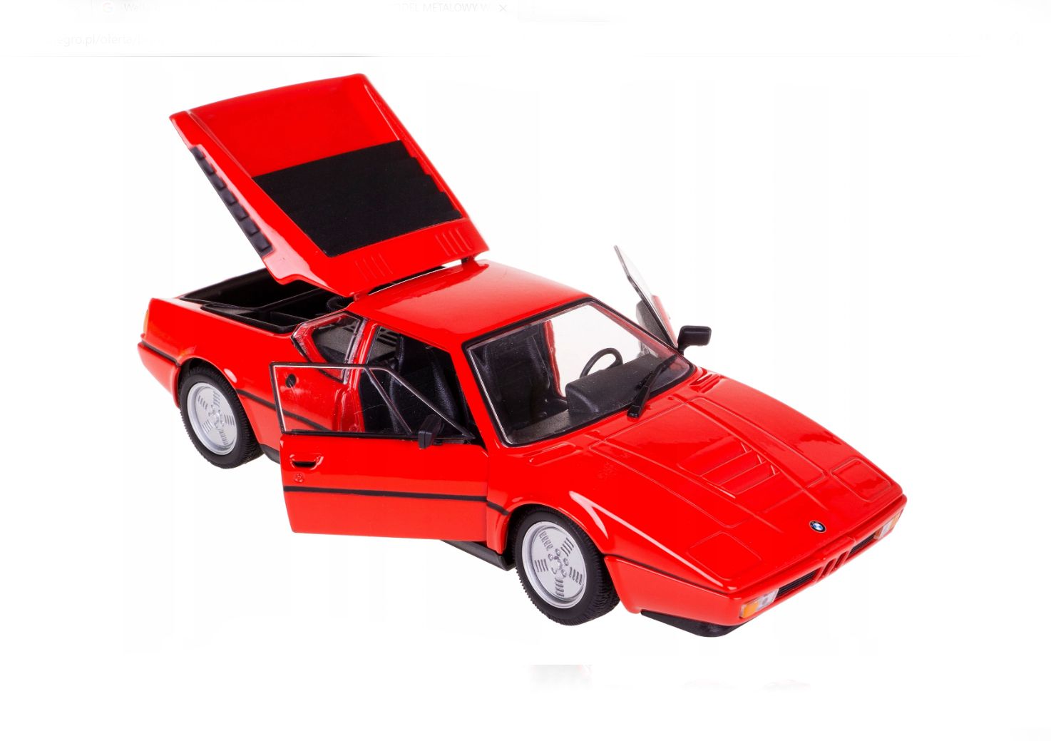 Welly BMW M1, červené 1:24