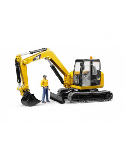 Bruder 2466 Minibagr CAT s figurkou