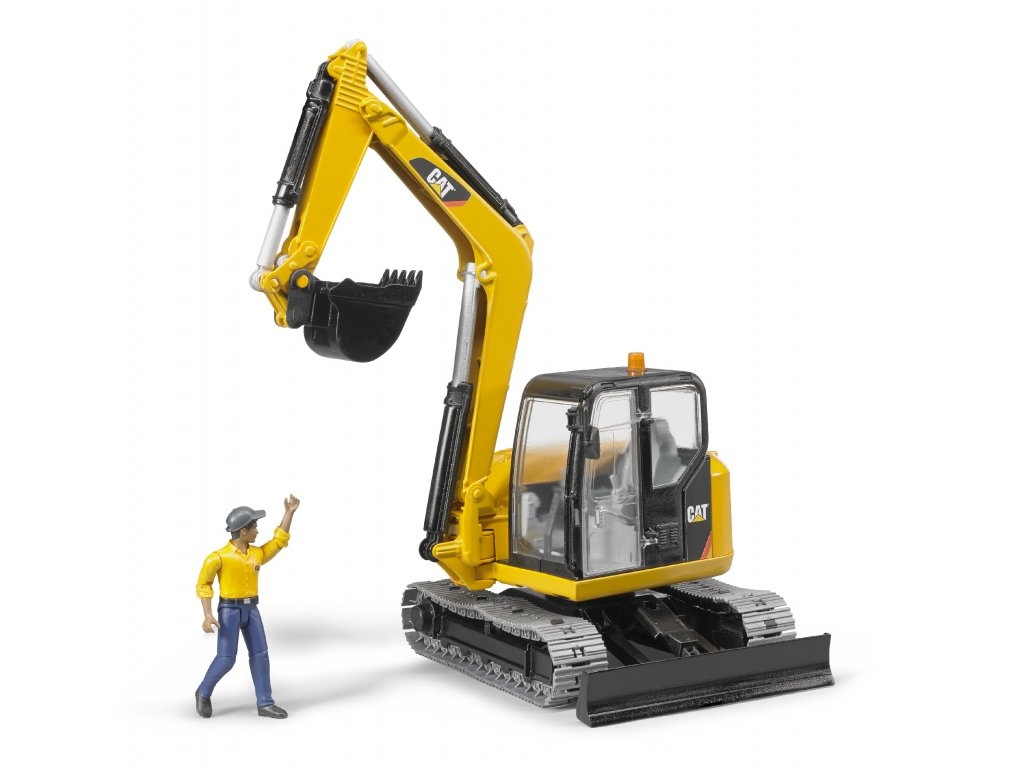 Bruder 2466 Minibagr CAT s figurkou