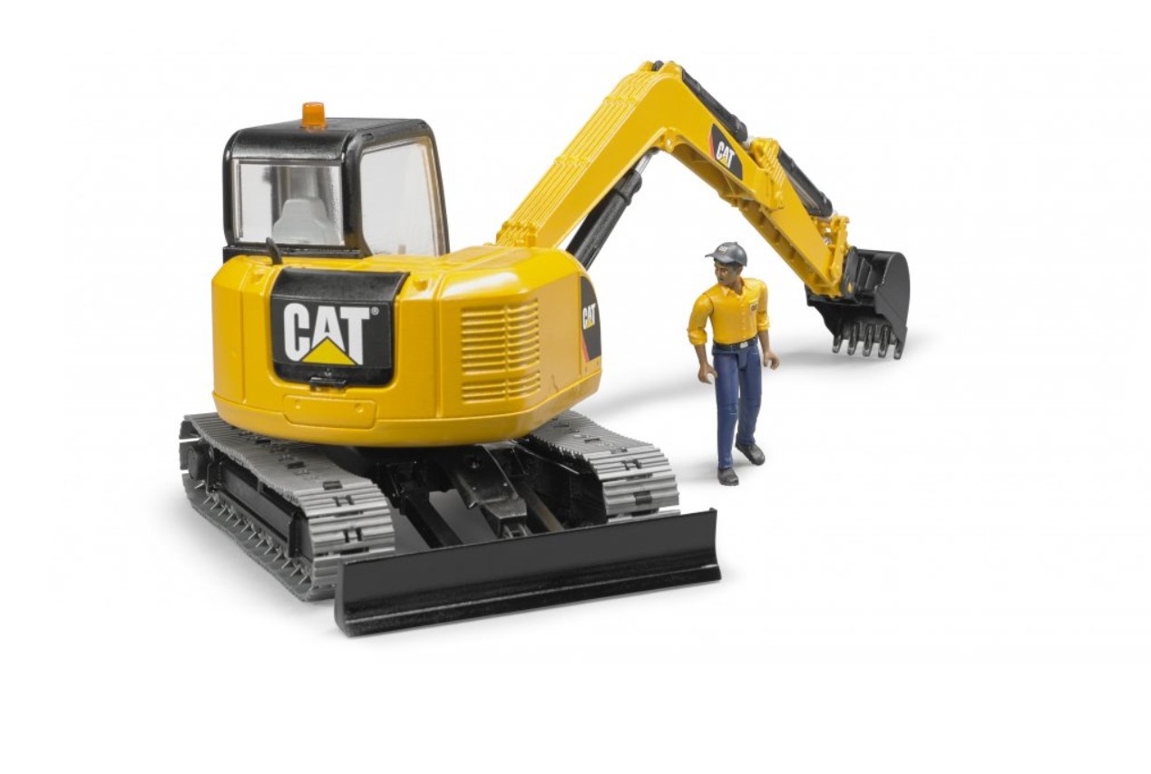 Bruder 2466 Minibagr CAT s figurkou