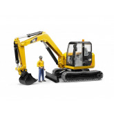 Bruder 2466 Minibagr CAT s figurkou