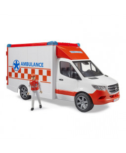 Bruder 2676 Mercedes Benz Sprinter sanitka s figurkou 