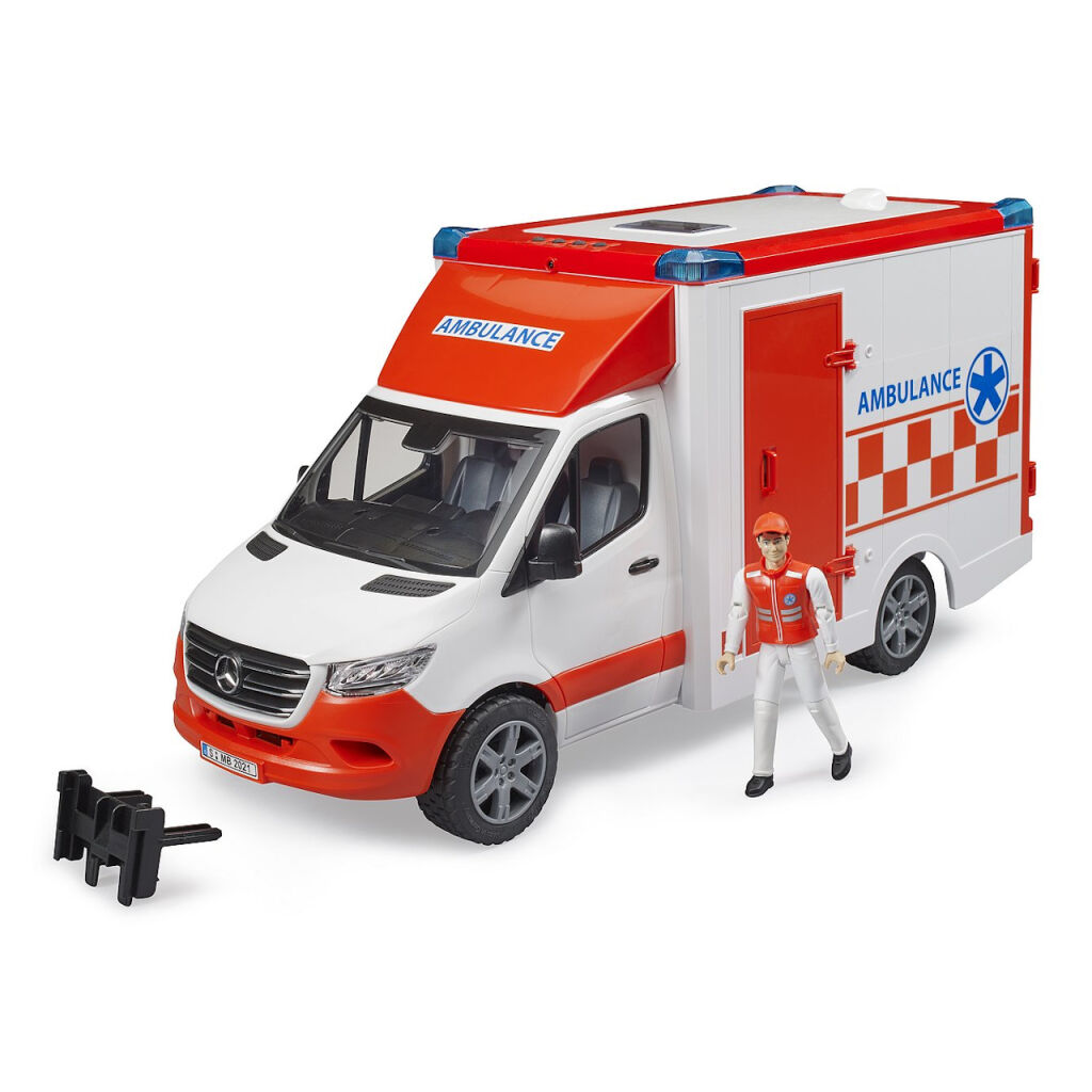 Bruder 2676 Mercedes Benz Sprinter sanitka s figurkou