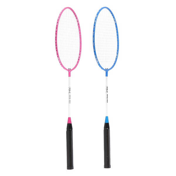 Badmintonový set NILS NRZ001, růžovo-modrý, nylonová letka