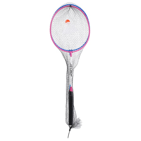 Badmintonový set NILS NRZ001, růžovo-modrý, nylonová letka