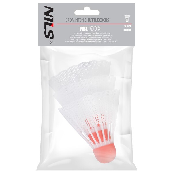 Badmintonové míčky NILS NBL6003, sada 3 ks