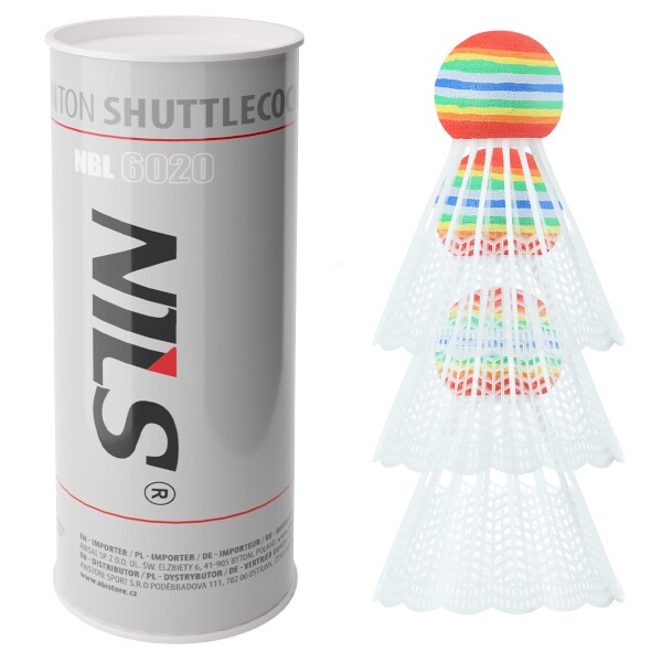 Badmintonové míčky NILS NBL6020, sada 3 ks