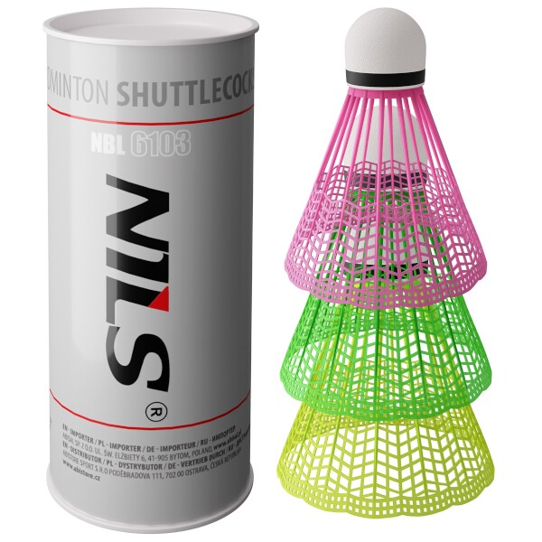 Badmintonové míčky NILS NBL6103 multicolor, sada 3 ks
