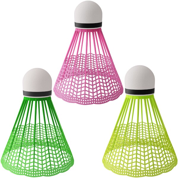 Badmintonové míčky NILS NBL6103 multicolor, sada 3 ks