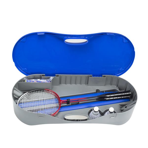 Nastavitelná síť na badminton, tenis, 2 rakety, Nils ZSB 2v1