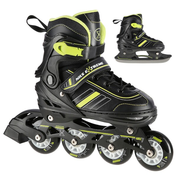 Brusle NILS Extreme NH18191 2v1 černo-žluté S(29-33)