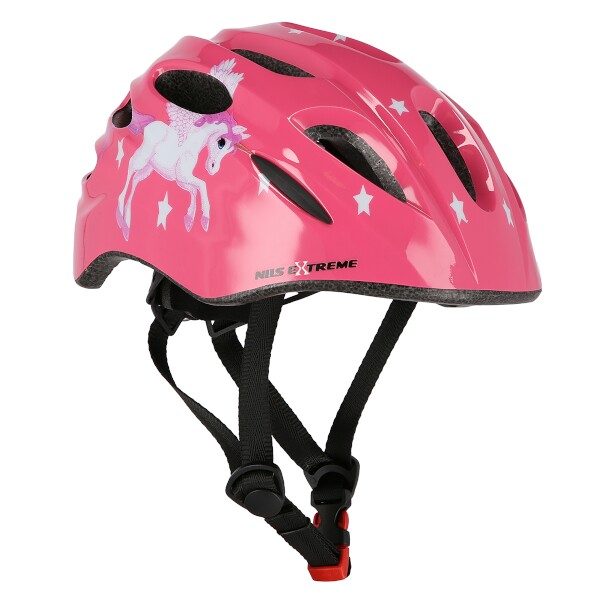 Helma s blikačkou NILS Extreme MTW01 růžová vel. XS (44-48)