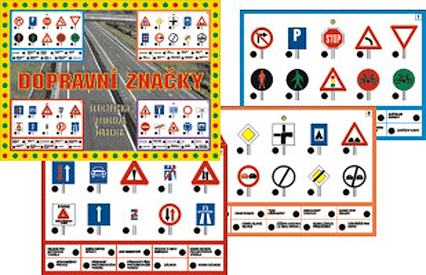 Voltík Elektronická hra Dopravní značky