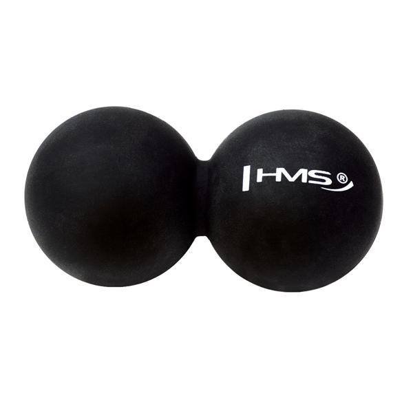 Dvojitý masážní míč HMS BLC02 Lacrosse Ball, černý