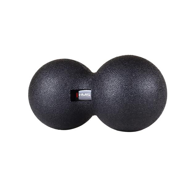 Dvojitý Masážní míč HMS BLM02 Lacrosse Ball, černý