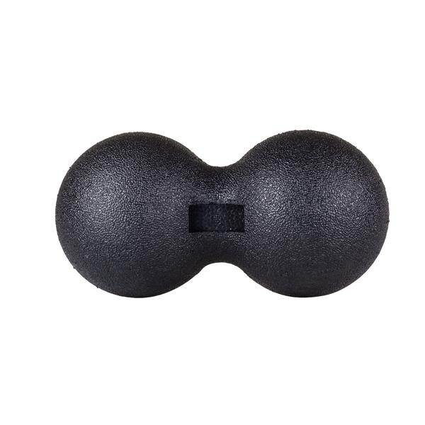 Dvojitý Masážní míč HMS BLM02 Lacrosse Ball, 8x16 cm, černý