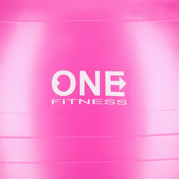 Gymnastický míč ONE Fitness Gym Ball 10 růžový, 55 cm