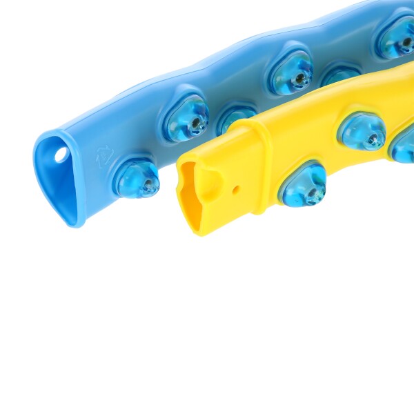 Hula-hop obruč HMS HHP022 žluto-modrá, 110 cm