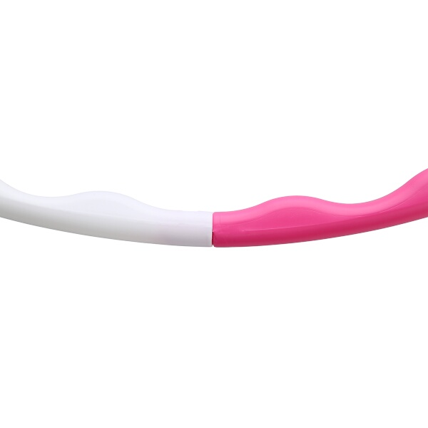 Hula-hop obruč ONE Fitness HHP090 růžovo-bílá 90 cm