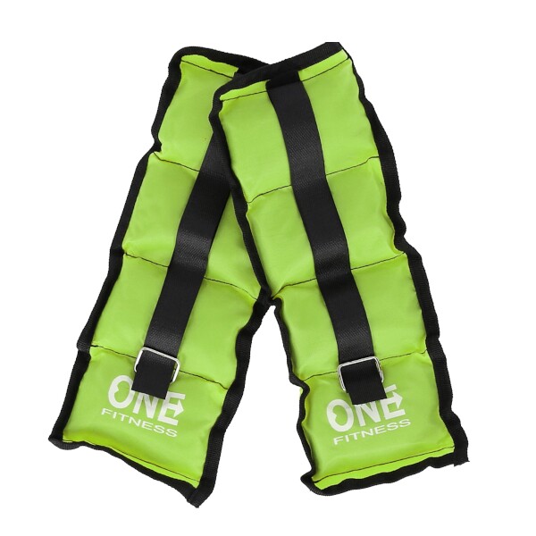 Zátěže na zápěstí a kotníky ONE FITNESS WW01, 2 x 0,7 kg, zelené