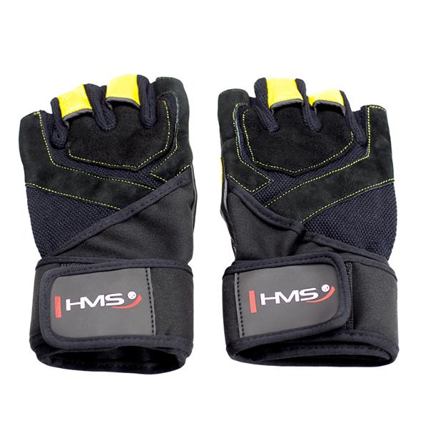 FITNESS RUKAVICE ŽLUTÉ RST01 HMS S