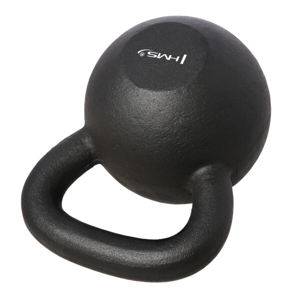 Litinový kettlebell HMS KZG28 28 kg, černý