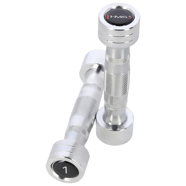 Chromované činky HMS CHD01 2 x 1 kg