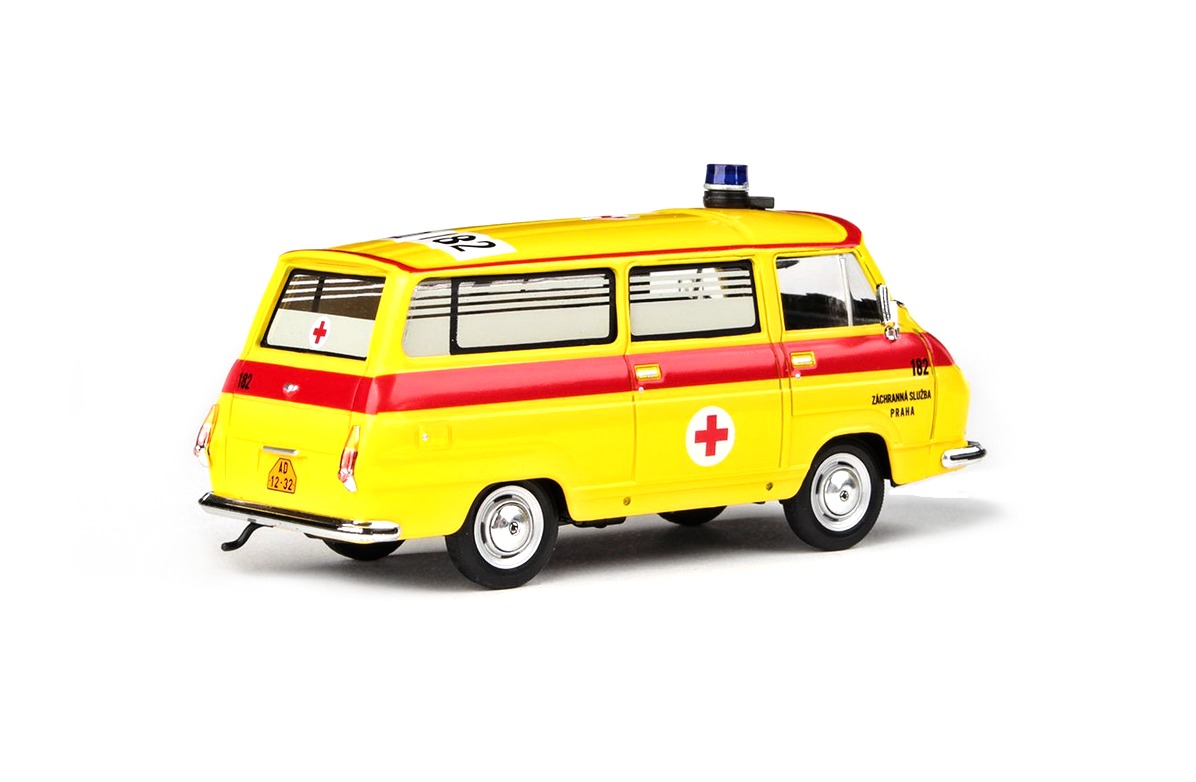 Abrex Škoda 1203 (1974) Záchranná Služba Praha 182, 1:43