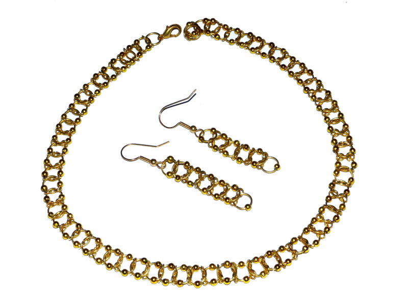 Set náhrdelníku a náušnic 1326 Zlatuška