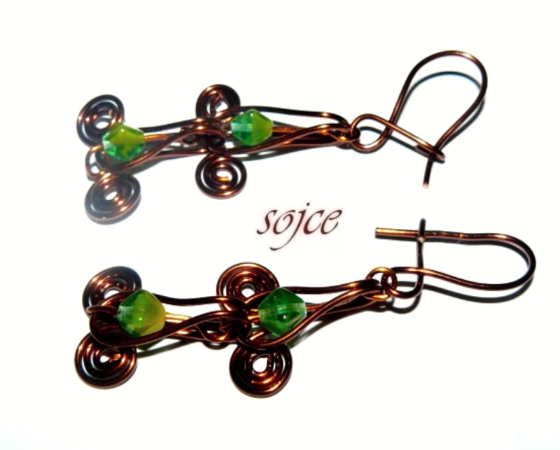 Set náhrdelník a náušnice spirálkový (hypoalergenní)