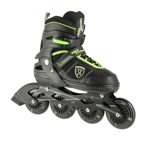 Kolečkové brusle NILS Extreme NA19088 zelené vel.M (35-38)