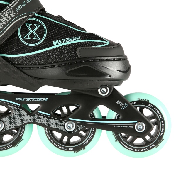 Kolečkové brusle NILS Extreme NA11008 zelené vel.L (39-42)
