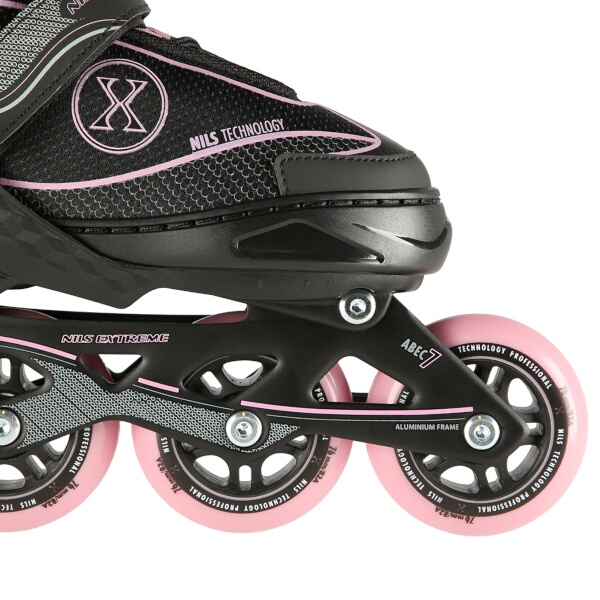 Kolečkové brusle NILS Extreme NA11008 fialové vel.M (35-38)