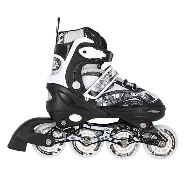 NH10927 ČERNÉ ZIMNÍ BRUSLE 2V1 NILS EXTREME vel.M (35-38)